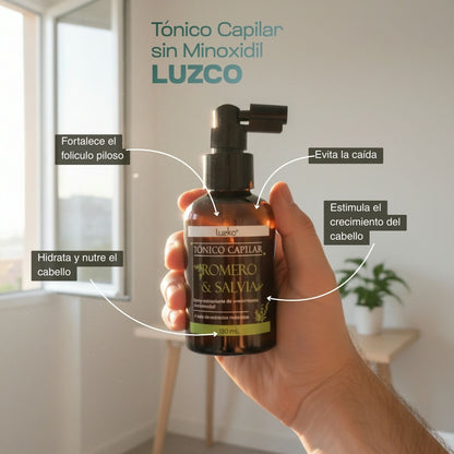 Tónico Capilar de Romero y Salvia - LUZCO 130 ml