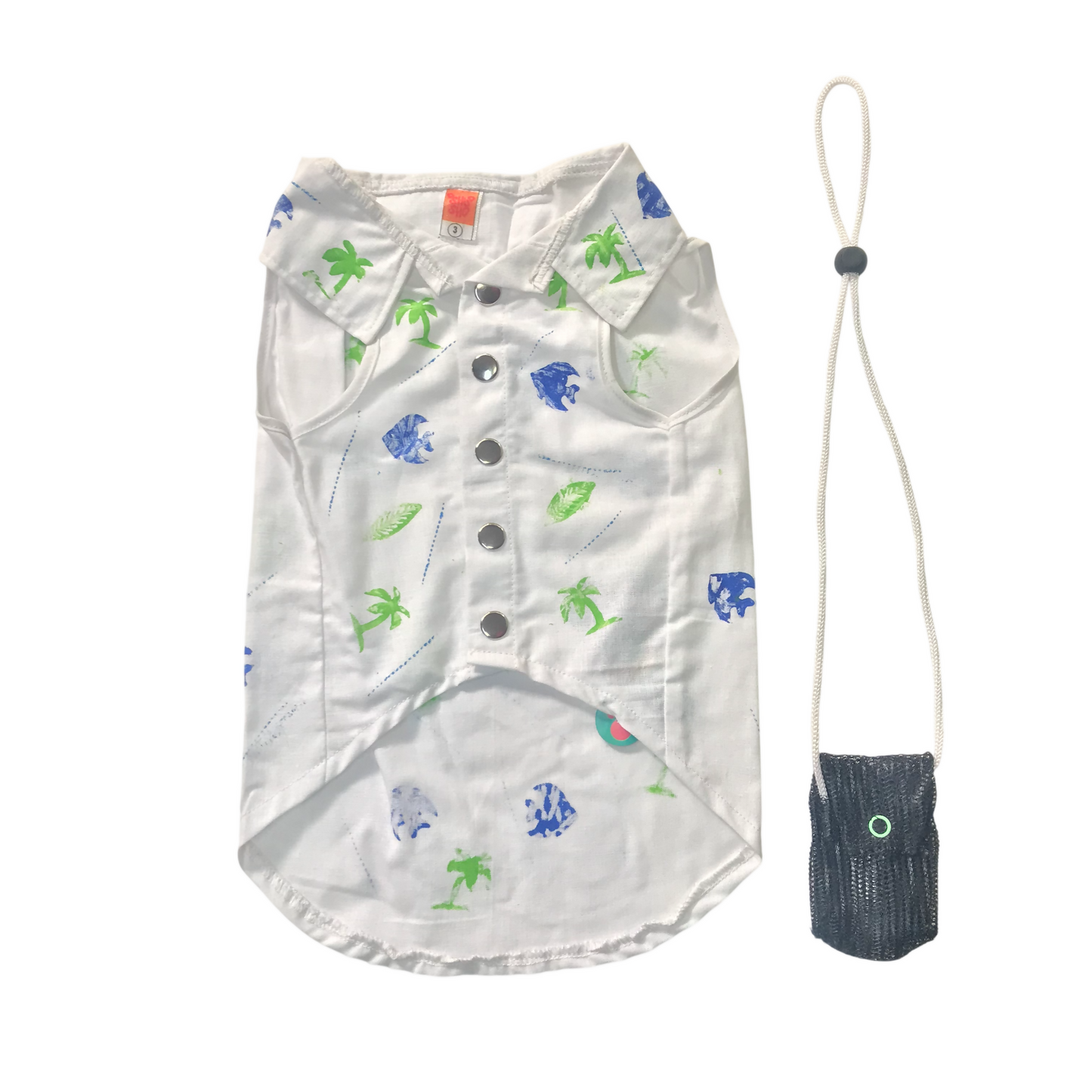 Camisa de Verano para Perro con Bandolera a Juego