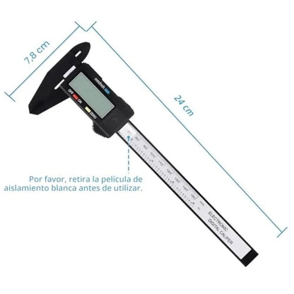 Micrometro Digital Adoric 0-6\" — Con Pantalla LCD Grande