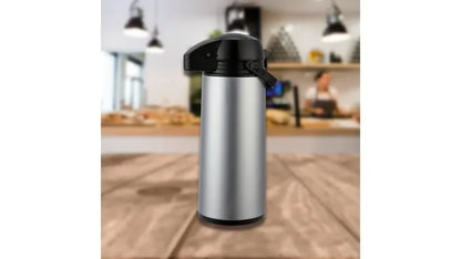 Termo Plateado para Bebidas frías / calientes 1.9L