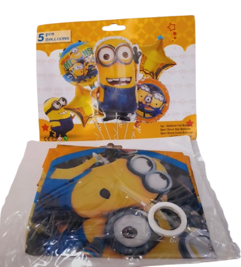 SET DE GLOBOS MINIONS