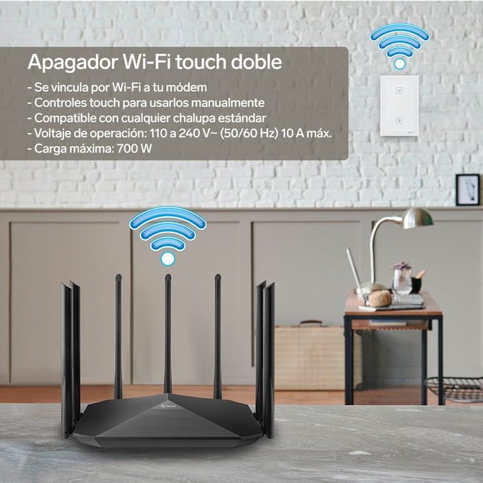 DOBLE APAGADOR WiFi DE PARED