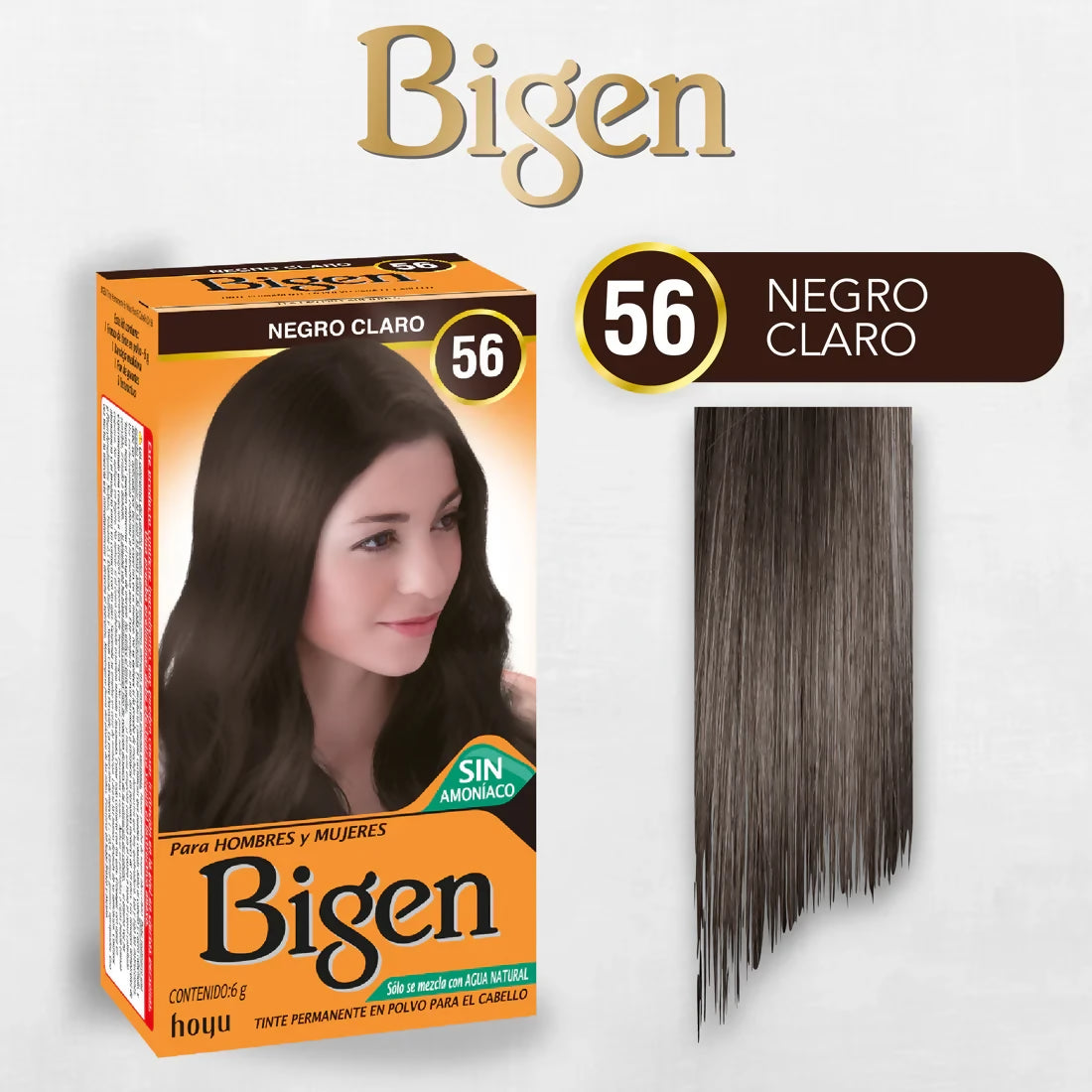 TINTE BIGEN EN POLVO Tinte No. 56 - Castaño Cenizo Vivo