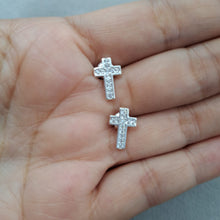 Aretes Cruz plata 925 aret02