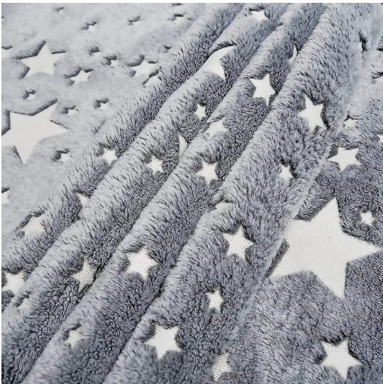 Frazadas para niños brillan en la oscuridad