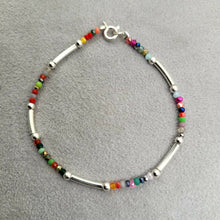 Pulsera Colores cristales Plata 925