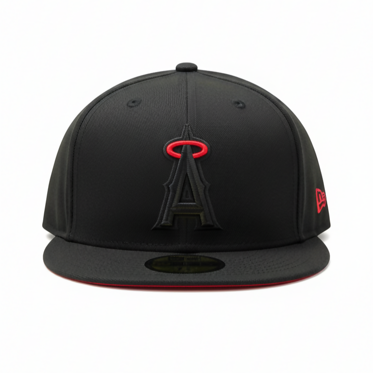 Gorra Los Angeles Angels Blackout Halo 59FIFTY