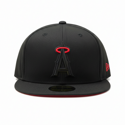 Gorra Los Angeles Angels Blackout Halo 59FIFTY