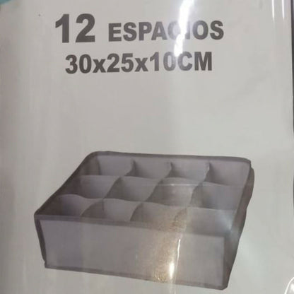 Organizador de ropa interior o multiuso de 12 espacios