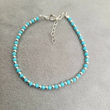 Pulsera Celeste Plata 925