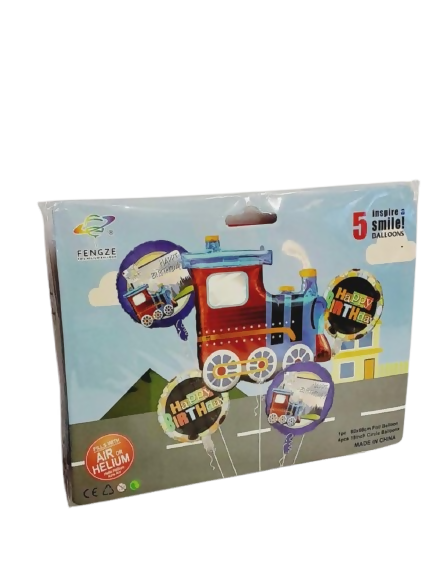 SET DE GLOBOS TREN DE LA DIVERSIÓN