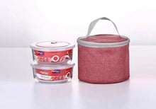 Set lonchera con tuppers de vidrio