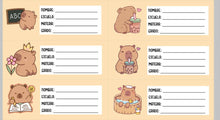 Sticker escolar capibara