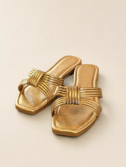 Sandalias Aura Champagne