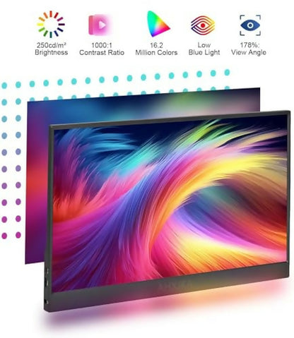 Monitor Portátil Táctil 14" 1920x1200P IPS/HDR - USB-C HDMI con Bocinas