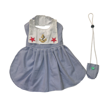 Vestido de Gala para Perritas con Bolso y Bandolera Incluida