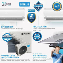 Aire Acondicionado Inverter Uso Playa SEER 18 12,000 BTU 220V Midea