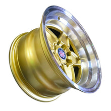 Set de 4 rines 14 SCARLETT - DCENTI STW600 4 hoyos - Fondo Dorado