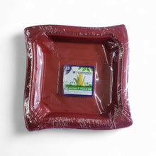 Plato multieventos cuadrado No. 6 de 25 unidades - Transparente (ECONO GREEN)