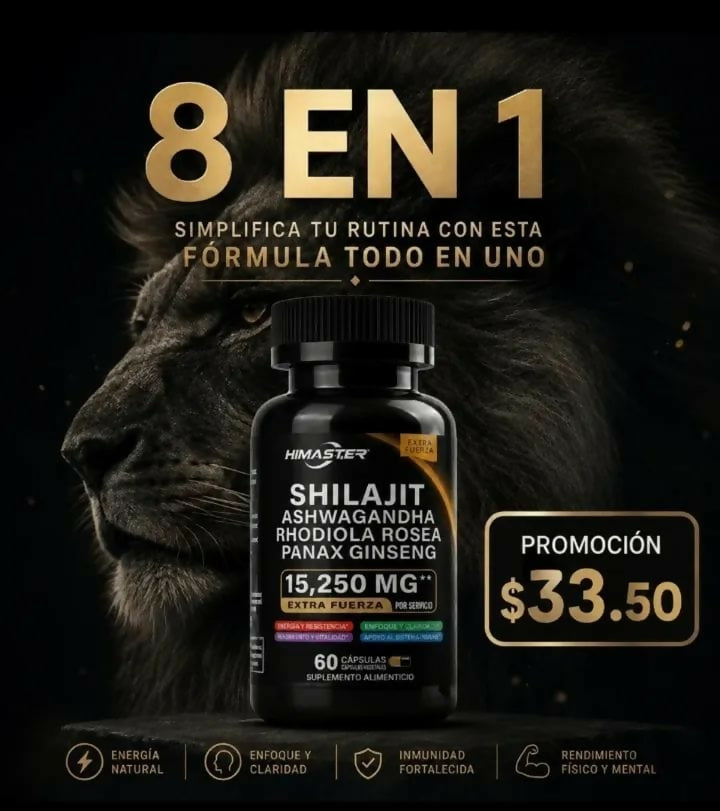 SHILAJIT 15,250 MG / 60 Cápsulas 💊