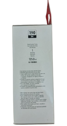 Tinta Canon PIXMA 190BK