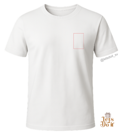 Camisa personalizable pequño al frente