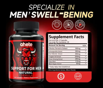 Especializado en el Bienestar Masculino/ Tribulus, Maca, Ginseng Americano, entre otros.