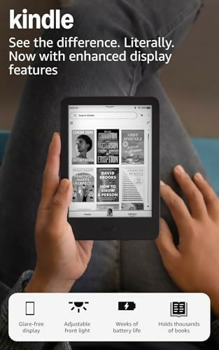 Amazon Kindle 16 GB — Pantalla 300 ppi Sin Reflejos, Luz Fronta