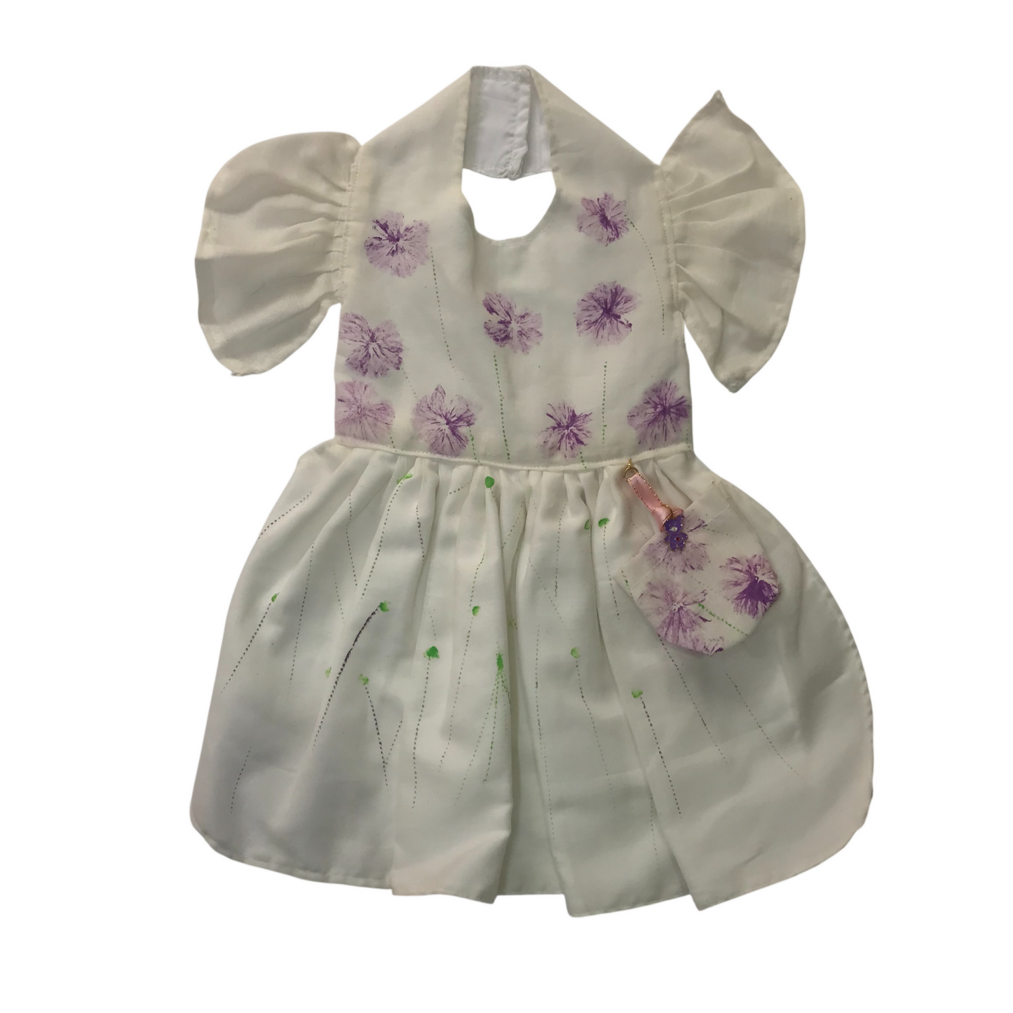 Vestido de Gala para Perritas con Bolso y Bandolera Incluida