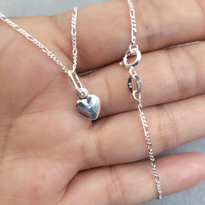 Cadena corazón Plata 925