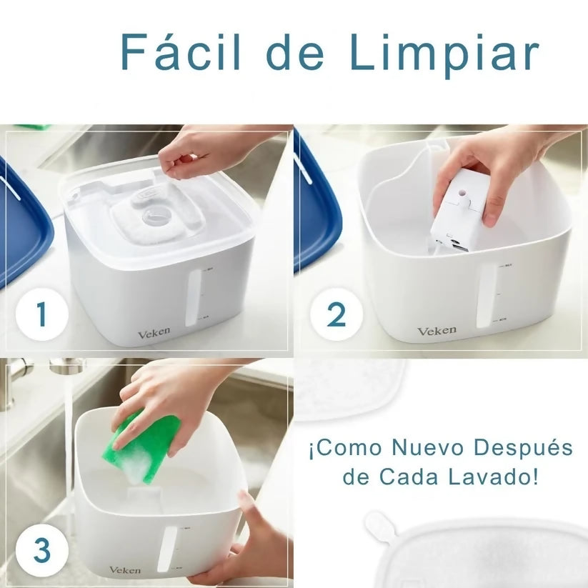 Fuente para Mascotas Veken 2.8L (95 oz)