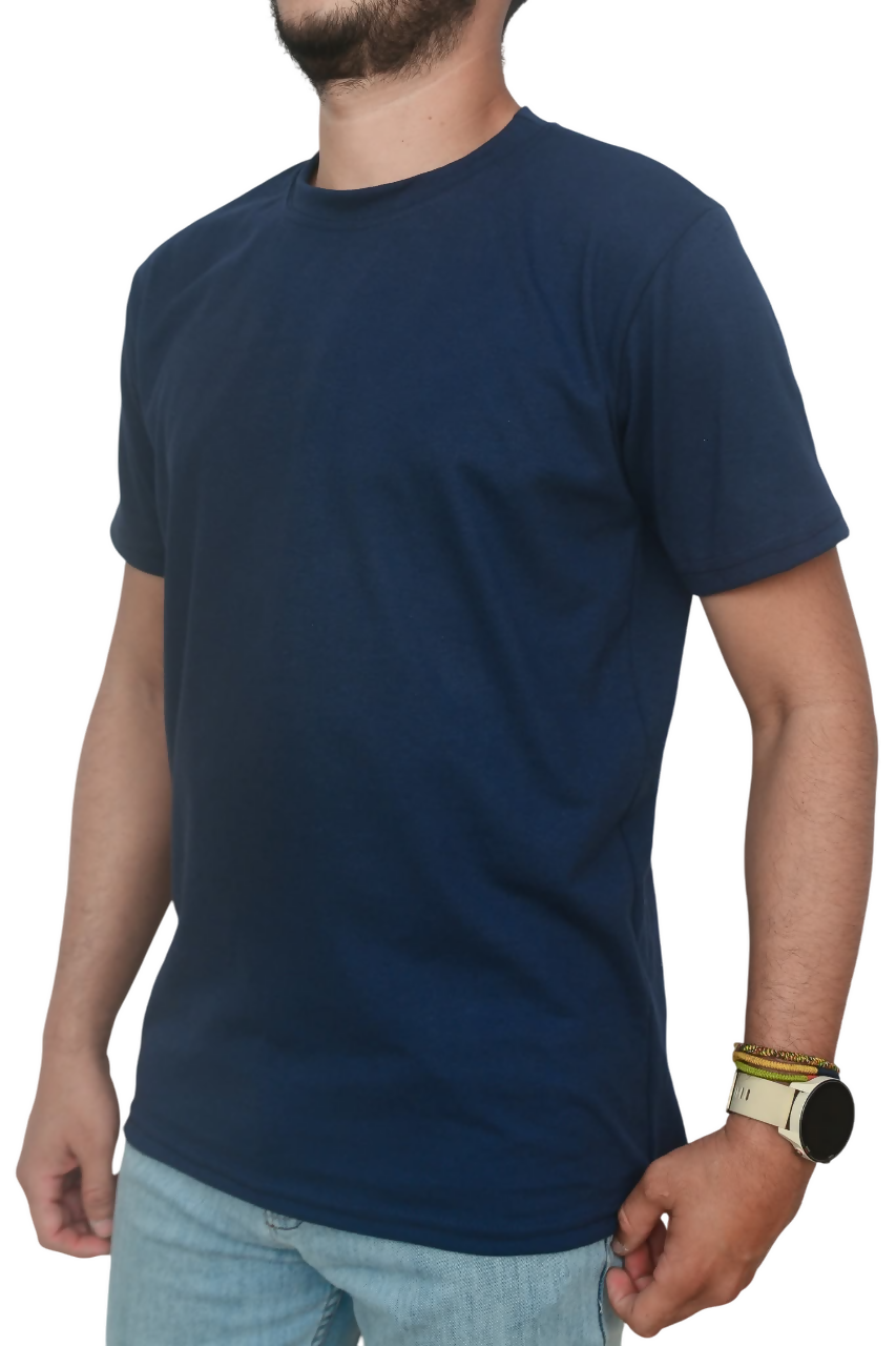 Camiseta unisex azul negra