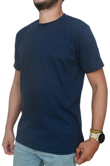 Camiseta unisex azul negra