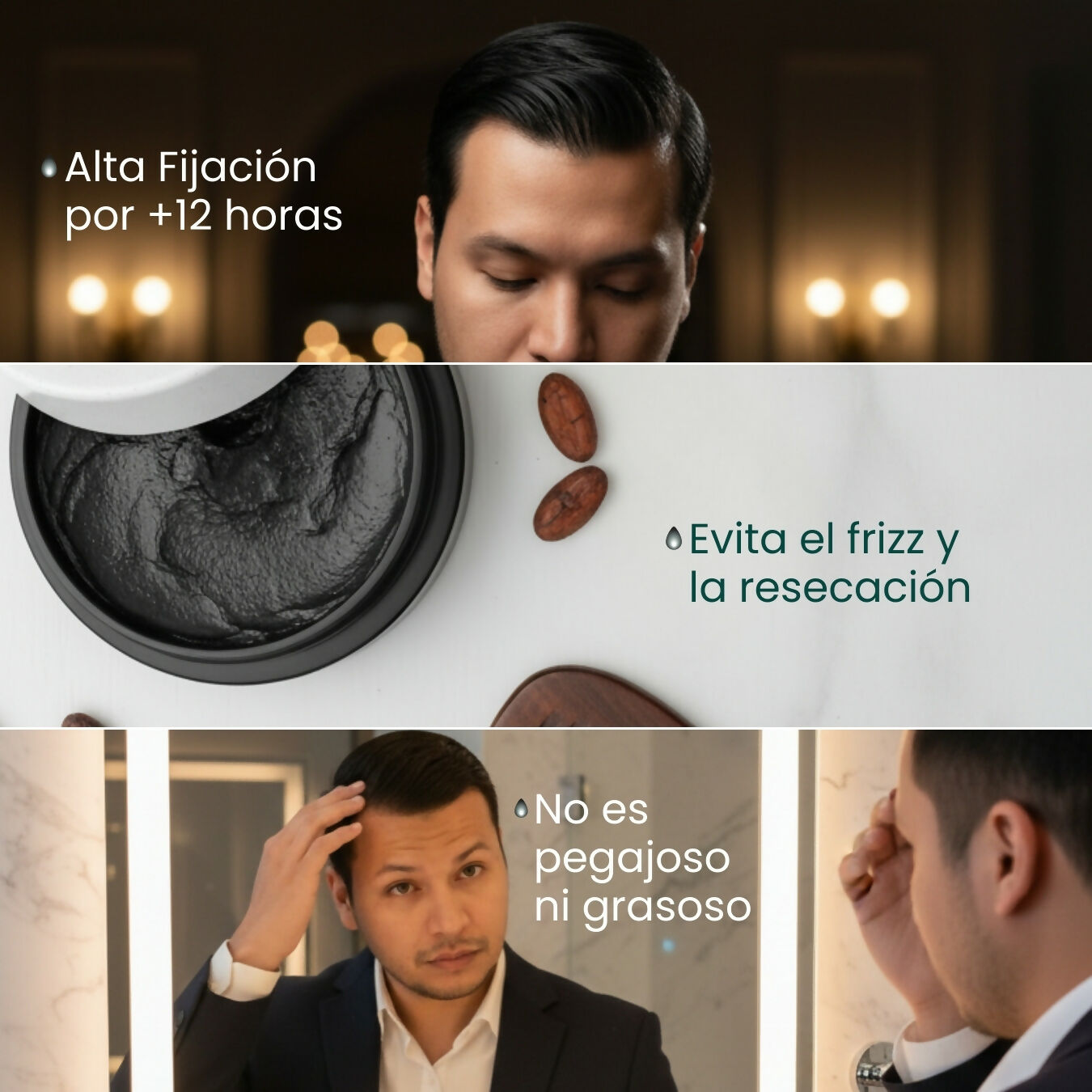 Cera Moldeadora Cubre Canas All Black - EPIC MEN 100 grs