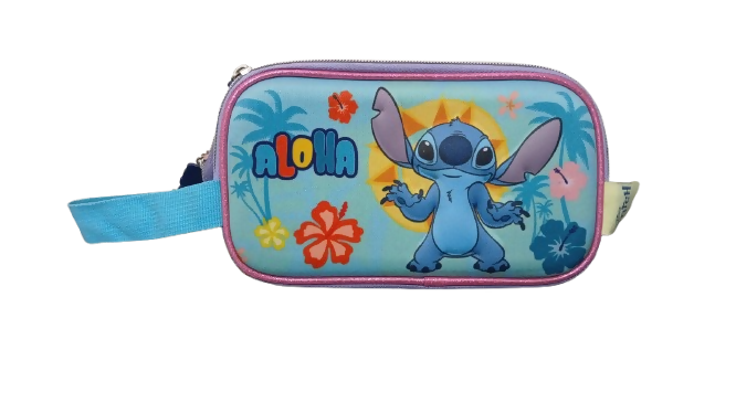 ESTUCHE DOBLE 3D STITCH ALOHA