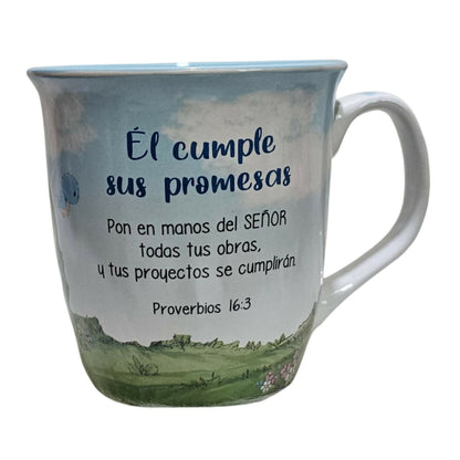 Taza Precious Moments "El cumple sus promesas"