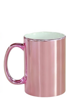Taza de Cerámica Personalizable Efecto Espejo (11 oz) – Acabado Metalizado