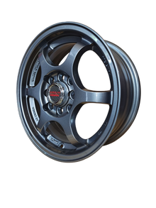 Juego de 4 rines de 4 hoyos RAVS - gris