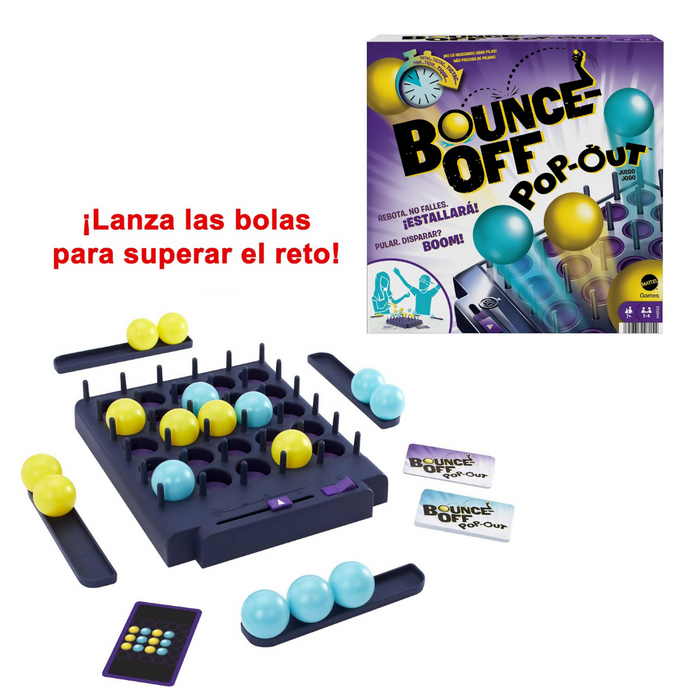 Mattel Games Juego de fiesta Bounce Off.