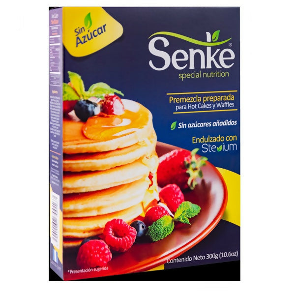 Premezcla para Hot Cakes y Waffles sabor Vainilla sin Azúcar de 300g (SENKE)