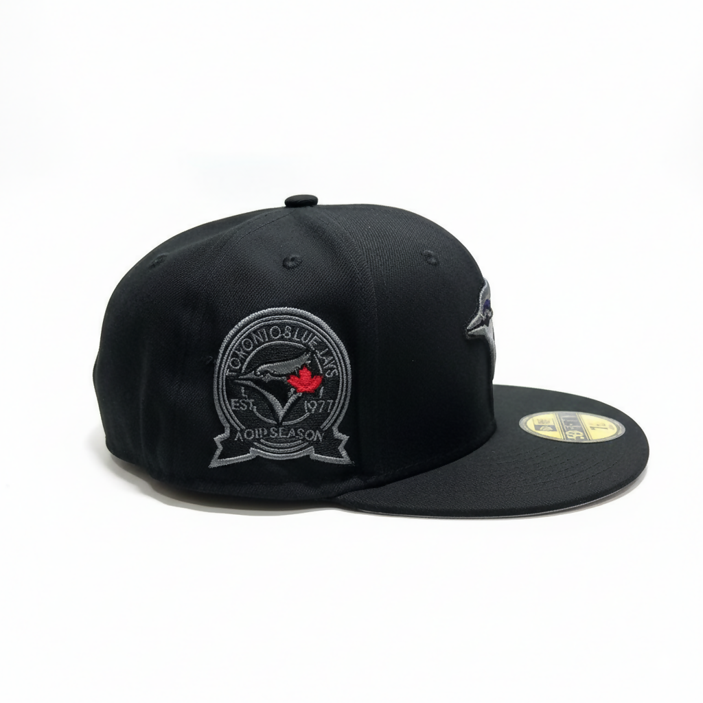 Gorra Toronto Blue Jays Black & Red Maple Leaf 59FIFTY