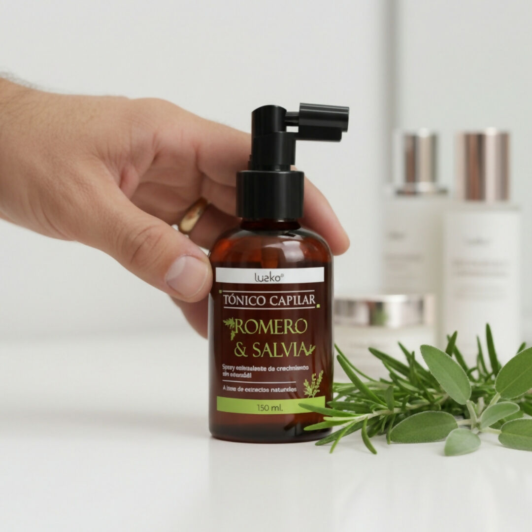 Tónico Capilar de Romero y Salvia - LUZCO 130 ml