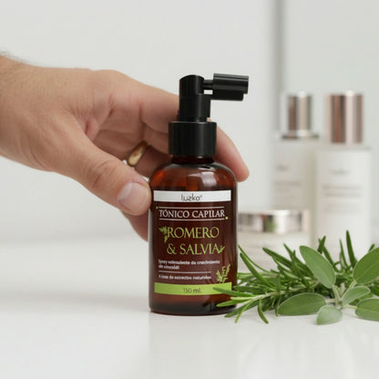 Tónico Capilar de Romero y Salvia - LUZCO 130 ml