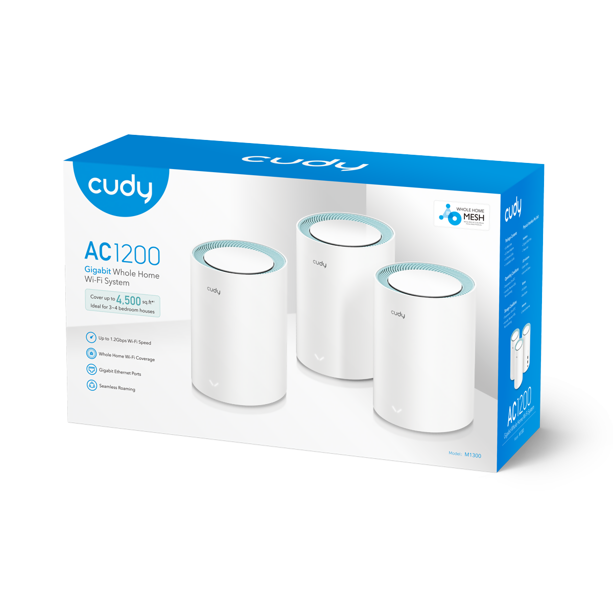6971690792817_1 AC1200 Gigabit Mesh Wi-Fi System 3pack