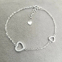 PULSERA CORAZON PLATA ITALIANA 925