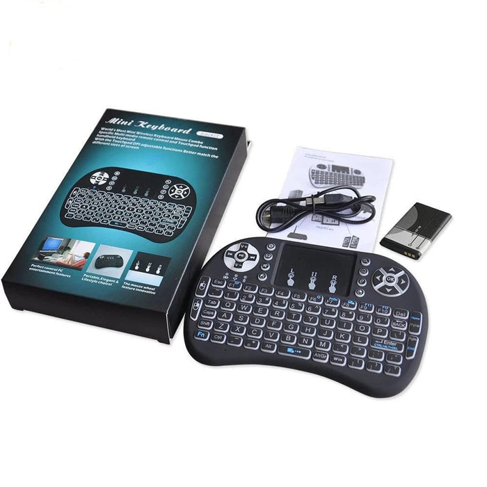 Mini teclado con touchpad para tv box, smart tv y PC