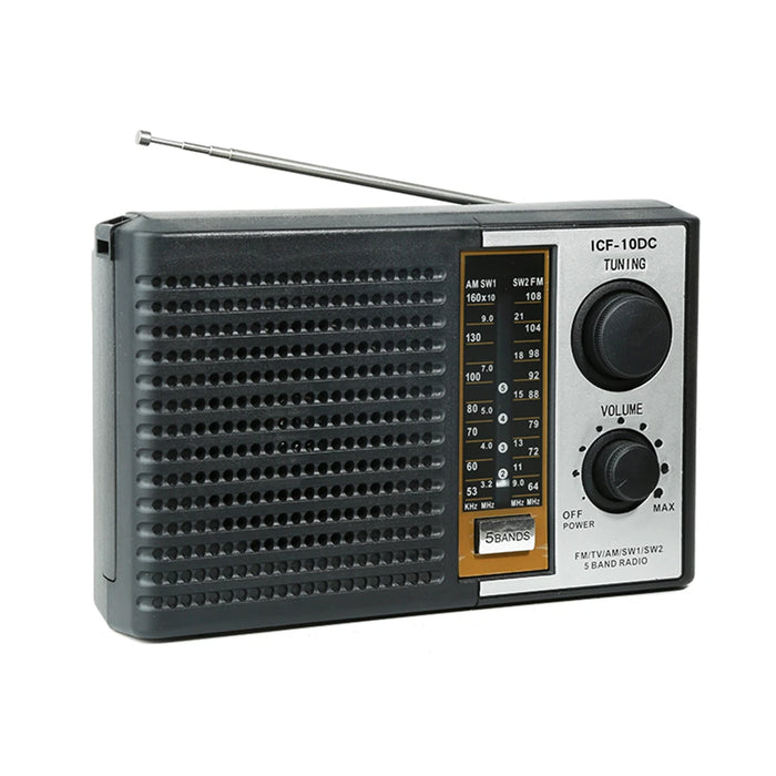 Radio portátil de 5 bandas ICF-10DC
