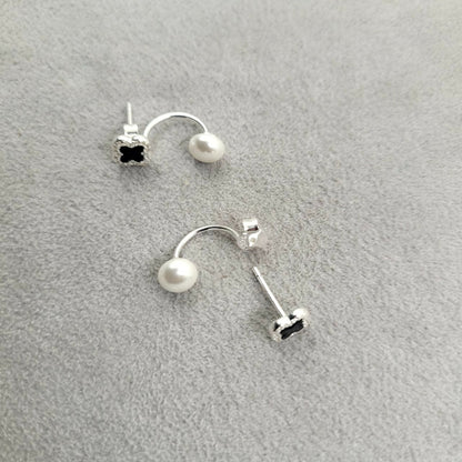 Arete Perla Plata 925