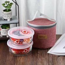 Set lonchera con tuppers de vidrio