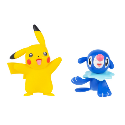 Pikachu + Popplio Pokemon Battle Figure Pack.
